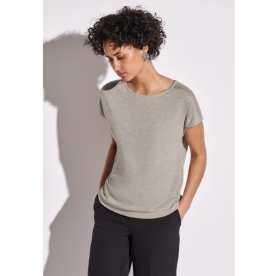 Afbeelding van A323146 LTD QR linen look shirt w.l