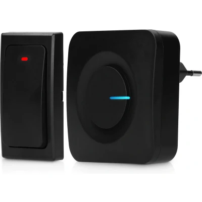 Afbeelding van Alecto ADB30ZT Draadloze deurbel zonder batterijen, zwart Black