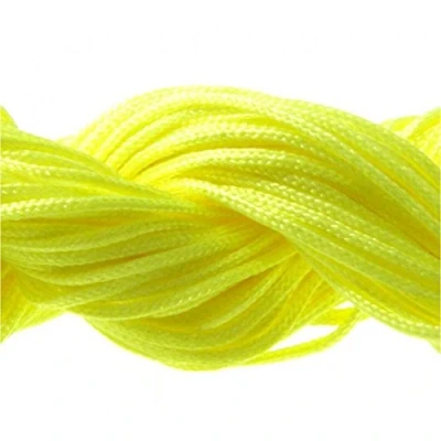 Afbeelding van Accessoires voor het maken van nylon draad, 1 mm, shamballa armband, 24 meter, neongeel