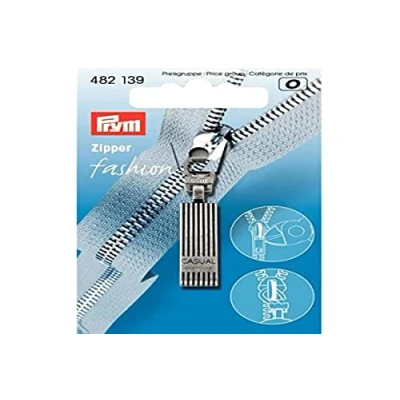 Afbeelding van Fashion Zipper Casual oudzilver