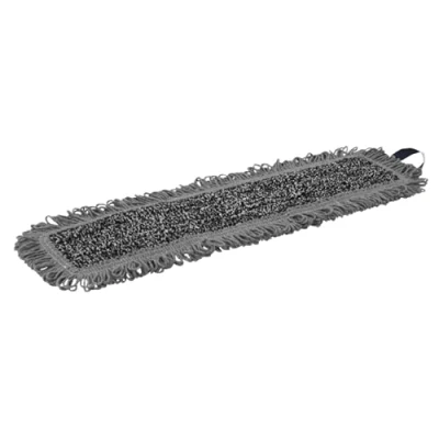 Afbeelding van Vikan Moppen Microfibre Wet Scrub Microvezel Vlakmop Grijs Klittenband 40 cm