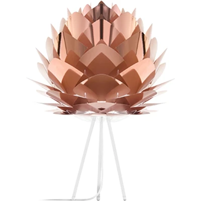 Afbeelding van Umage Silvia Medium tafellamp copper met tripod wit Ø 50 cm