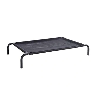 Afbeelding van dibea Hondenbed voor de open lucht, verhoogd, 75 x 47 cm, zwart