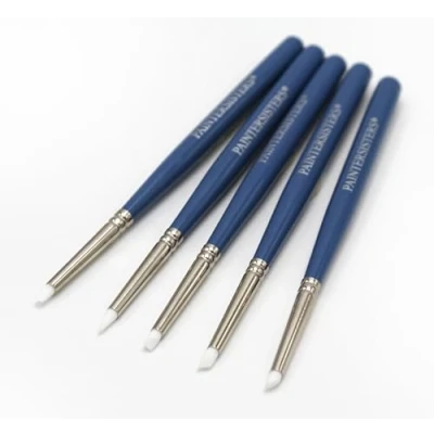 Afbeelding van Paintersisters® Set kleine siliconen penselen, blauw