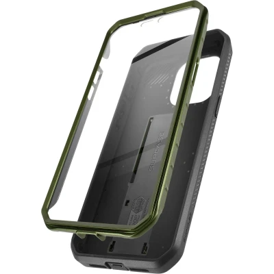 Afbeelding van Supcase 360 Backcase hoesje met screenprotector Geschikt Voor iPhone 14 Pro Groen