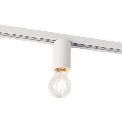 Afbeelding van QAZQA E27 fitting met rail ophanging voor 1 fase wit Jeana
