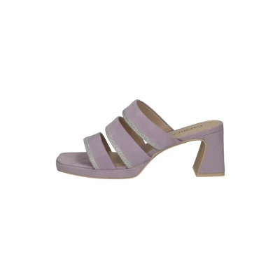 Afbeelding van Caprice Muiltjes met hak, Dames, Maat: 36, Lavender suede Leer
