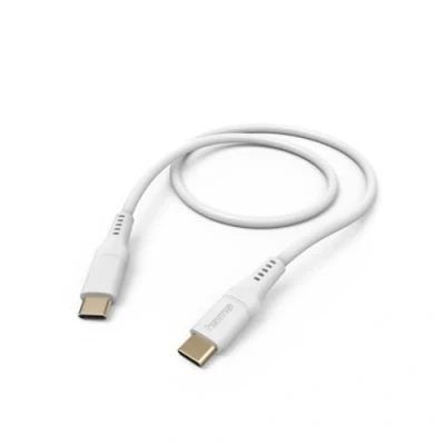 Afbeelding van Hama Oplaadkabel Flexible Usb C 1,5 M Silicone Wit
