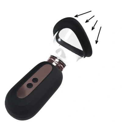 Afbeelding van Dazzling Rechargeable Vulva and Breast Pump Black