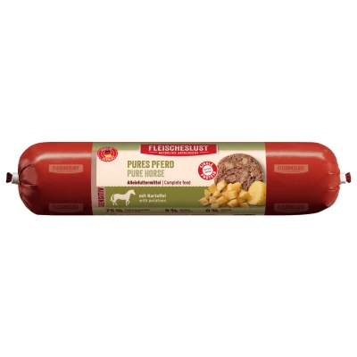 Afbeelding van 16x400g Puur paard met aardappelen Fleischeslust Sensitive natvoer voor honden