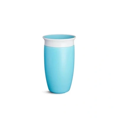 Image de Munchkin Tasse d’Apprentissage Miracle 360 pour Nourrisson, Antifuites sans BPA, Compatible Lave Vaisselle, Verre Bébé 12 mois et plus 296 ml, Bleu
