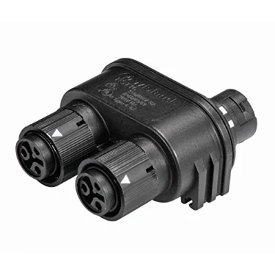 Afbeelding van Wieland 46.030.1253.1 Ronde connector verdeler Totaal aantal polen: 2 + PE Serie (ronde connectoren): RST® MINI 1 stuk(s)