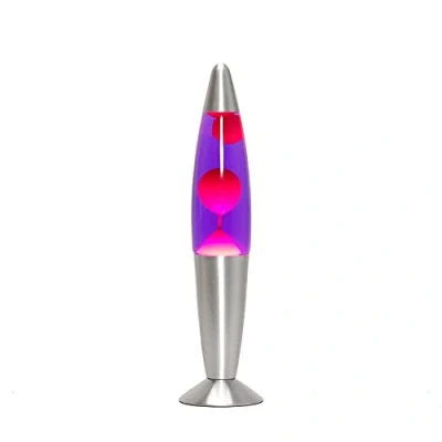 Afbeelding van Lavalamp 36 cm rood lila Timmy, retro decoratieve lamp, G9 30 W met draadschakelaar, cadeau idee voor Kerstmis, inclusief mini lavalamp,