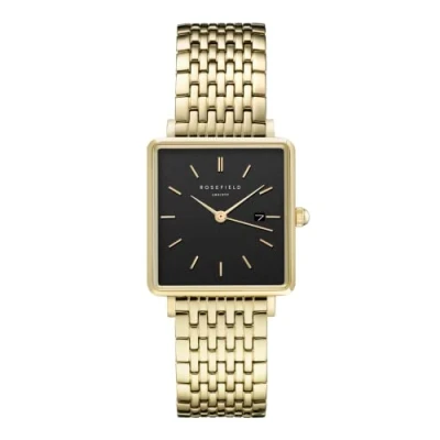 Afbeelding van Rosefield BOXY Horloge goldcoloured, Dames, Maat: One Size, Gold coloured