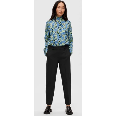 Afbeelding van Selected Femme Slfrita RIA Cropped PANT Broek, Dames, Maat: 34, Black