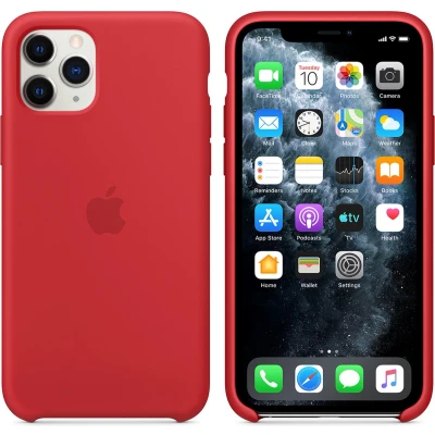 Afbeelding van Apple origineel silicone case iPhone 11 Pro rood MWYH2ZM/A