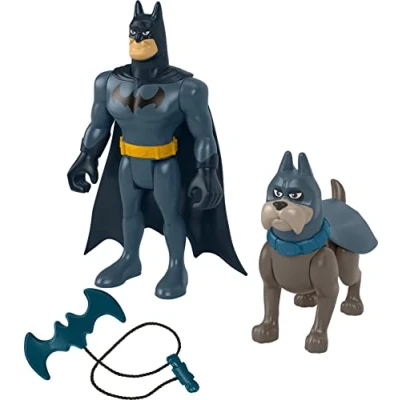 Afbeelding van Fisher Price DC League of Super Pets Batman en Ace Actiefiguren