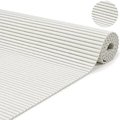 Afbeelding van ANRO Badmat van zacht schuim, antislip, wit, 100 x 65 cm