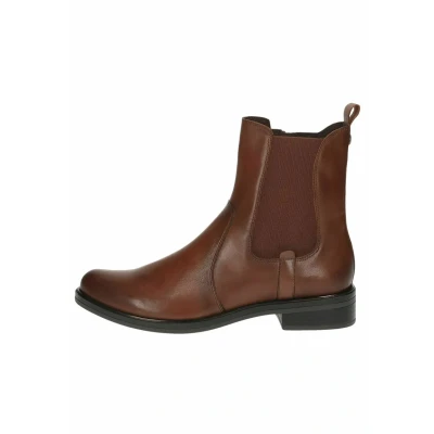 Afbeelding van Caprice Korte laarzen, Dames, Maat: 38.5, Cognac nappa Leer