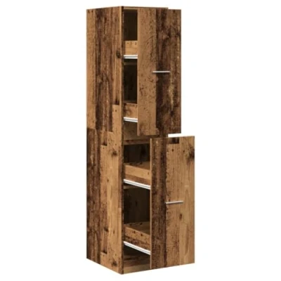 Image de vidaXL Armoire d&#039;apothicaire vieux bois 30x41x144,5 cm ingénierie855176