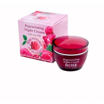 Afbeelding van Nachtcrème Rose Natural 50 ml Bulfresh Cosmetics