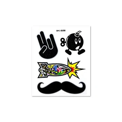 Afbeelding van Quattroerre 6128 Stickers Shocker Hand Bombes snor 10 x 12 cm