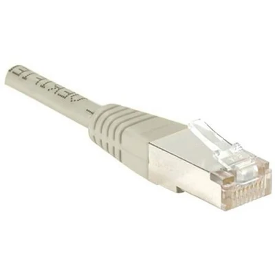 Afbeelding van Exertis Connect Patchkabel F/UTP, CAT.5e, grijs, 0,5 m met bijzonder smalle knikbeveiliging (F/UTP, CAT5e, 0.50 m), Netwerkkabel