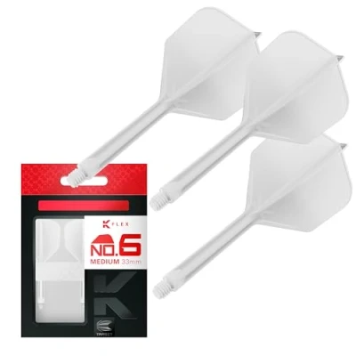 Afbeelding van Target K Flex White NO6 Dart Flights Medium