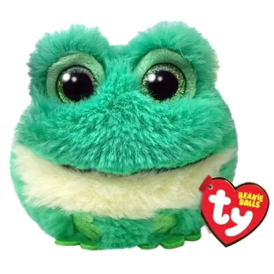 Image de Animal en peluche Ty Puffies Gilly la grenouille 9 cm Vert