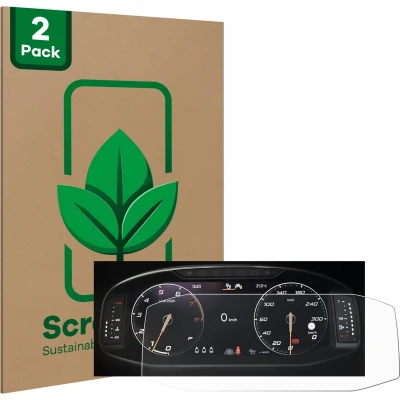 Afbeelding van ScreenLeaf Screenprotector voor Seat Ateca Facelift 10.25&quot; Snelheidsmeter Duurzame schermbescherming Folie Beschermfolie transparant (2 Stuks)