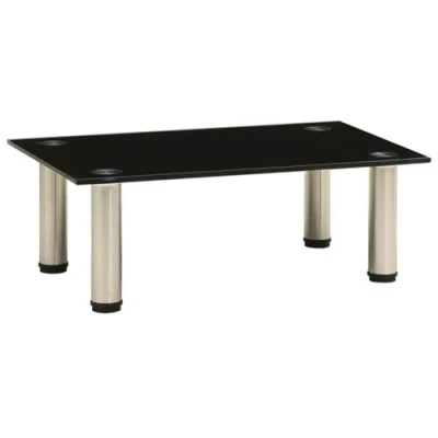 Afbeelding van vidaXL Tv meubel 40x35x17 cm gehard glas zwart
