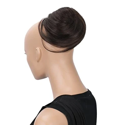 Afbeelding van CAISHA Haarstukje Hepburn Bun Choucho met opgestoken haar, donkerbruin, DC2