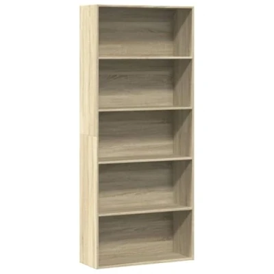 Afbeelding van vidaXL Boekenkast 80x30x189 cm bewerkt hout sonoma eikenkleurig