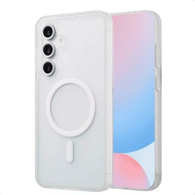 Afbeelding van imoshion Hoesje Geschikt voor Samsung Galaxy S24 FE Color Guard Backcover MagSafe Wit