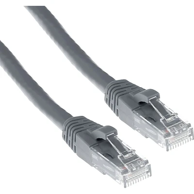 Afbeelding van ACT IB3001 U/UTP CAT6A Patchkabel Snagless RJ45 Connectoren Grijs 1 meter