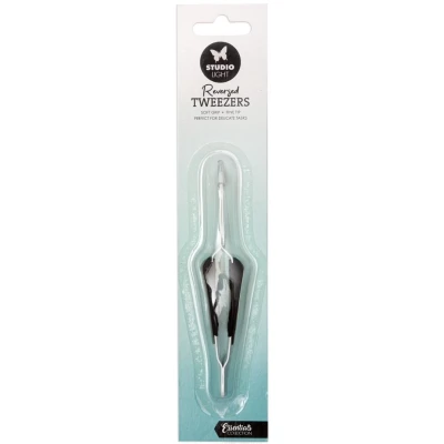 Afbeelding van Tweezers soft grip fine tip Essentials Tools nr.03