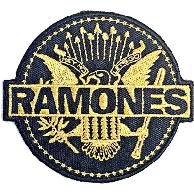 Afbeelding van Ramones Gold Seal Patch Zwart/Goudkleurig