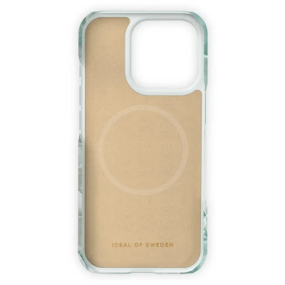 Afbeelding van iDeal of Sweden Fashion Case met magnetische ring geschikt voor iPhone 16 Pro Azura Marble