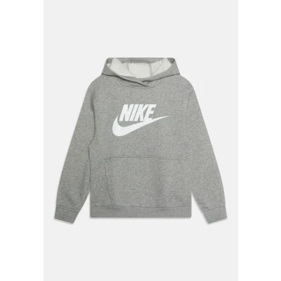 Afbeelding van Nike Sportswear CLUB Unisex Hoodie voor kinderen, Maat: 122/128, Dark grey heather/white