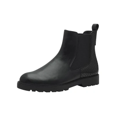 Afbeelding van Tamaris Korte laarzen, Dames, Maat: 41, Black comb Imitatieleer/ textiel