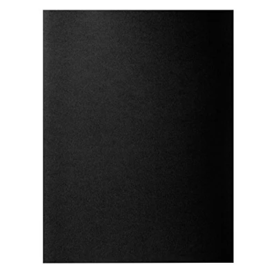 Afbeelding van Exacompta Ref. 210018E verpakking met 100 stuks hardmappen ROCK&#039;S 210 g/m² in heldere kleuren PEFC gecertificeerde mappen afmetingen 24 x 32 cm voor DIN A4 kleur zwart