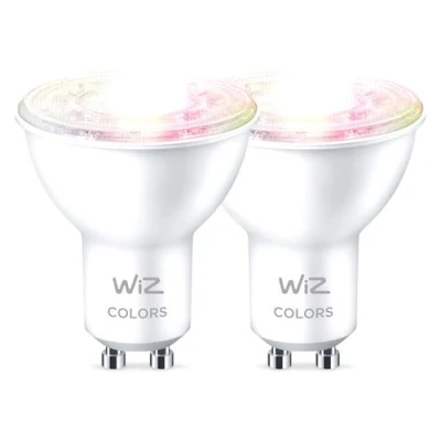 Afbeelding van WiZ Spot 2 pack Slimme LED lamp Gekleurd en wit licht GU10 x 50 W Verbind met Wi Fi Gemakkelijk te bedienen
