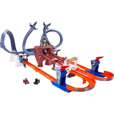 Afbeelding van Hot Wheels Spider Mans Wirwarrende Racebaan Baanset
