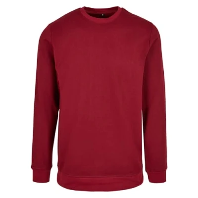 Afbeelding van Basic Crewneck Sweater met ronde hals Burgundy XS
