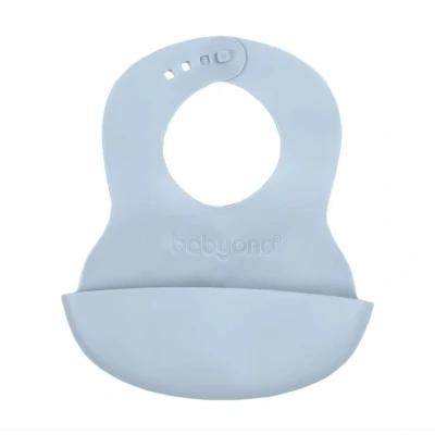Afbeelding van Babyono Slabber Siliconen Lichtblauw 2 Pack