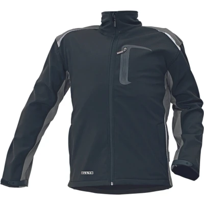 Afbeelding van Australian Line ALLYN NEW SOFTSHELL jas 03010264 Zwart/Grijs XL