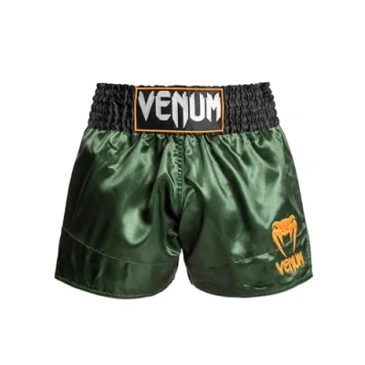 Afbeelding van Venum Classic MUAY THAI Short Korte broeken, Heren, Maat: XS, Green/black/gold