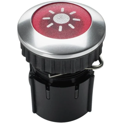 Afbeelding van Grothe 63022 Belknop 1 voudig Aluminium 12 V/1,5 A