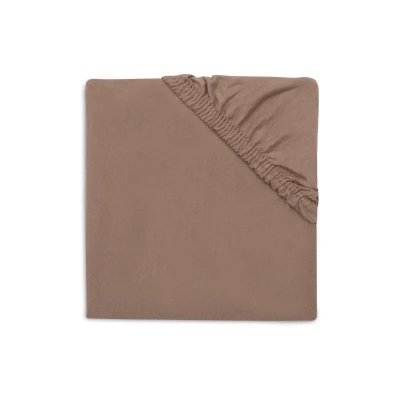 Afbeelding van Jollein Hoeslaken Jersey 70/75x140/150 cm Milky Coffee