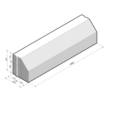 Afbeelding van RWS band 11,5/22,5x25 grijs komo
